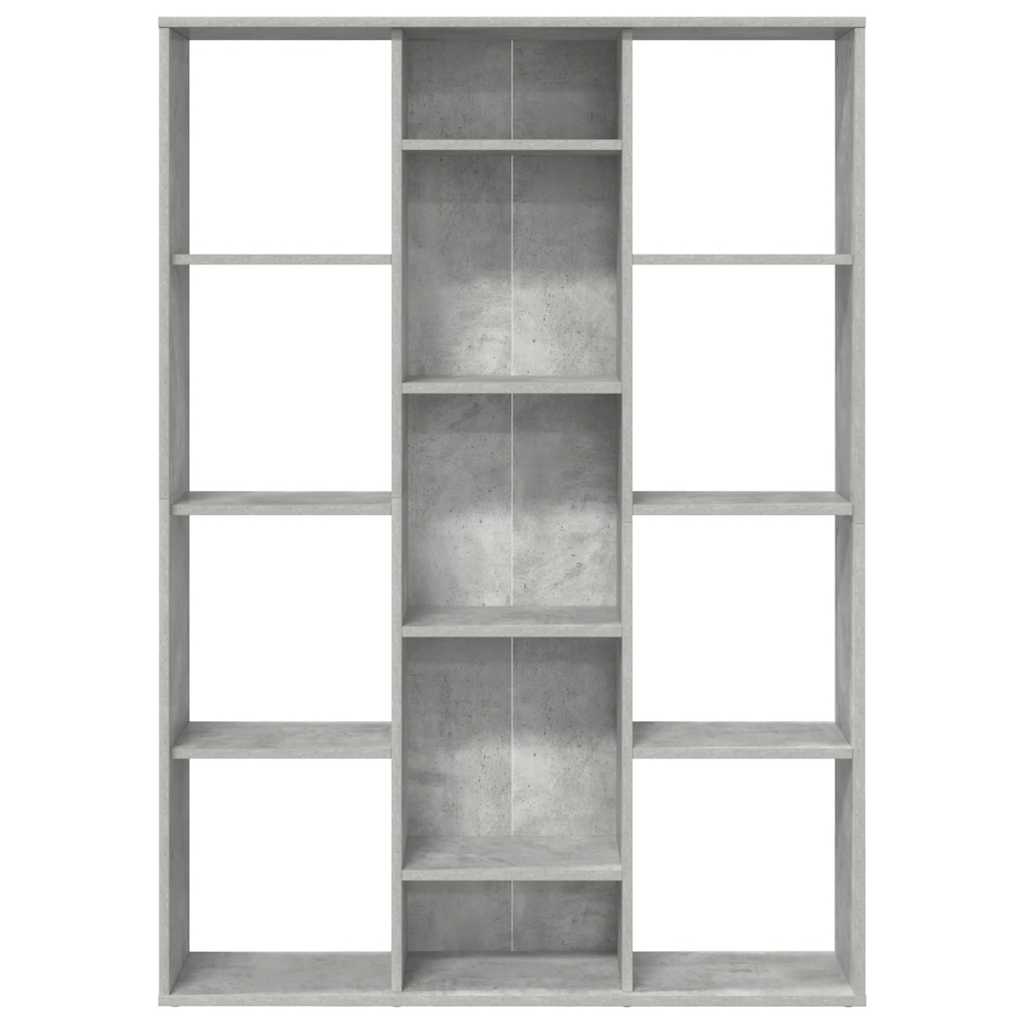 Room Divider/Book Cabinet Concrete Grey 100x24x140 cm Engineered Wood